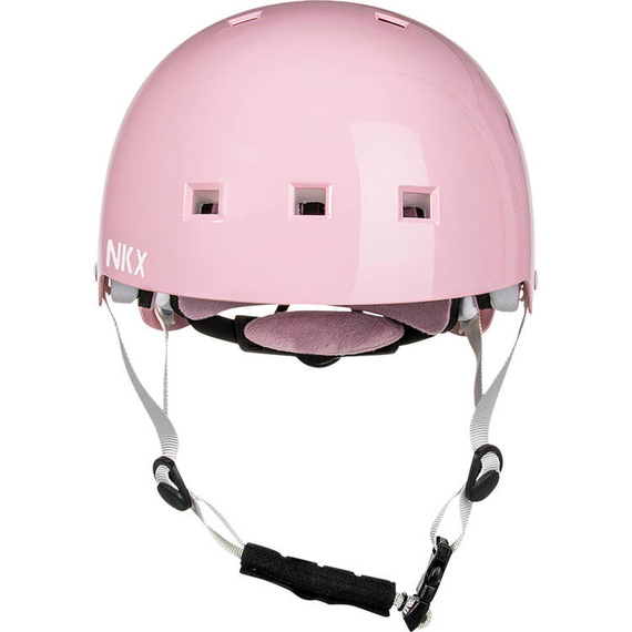 NKX Brain Saver Cască de skateboard Roz Glitter