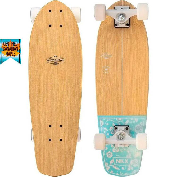 Cruiser NKX Classic Mint Floral Cruiser 26" Skateboard