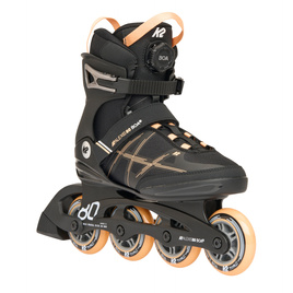 Patine cu rotile K2 ALEXIS 80 BOA Negru și roz