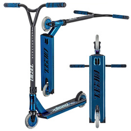 NKD Diesel Stunt Scooter negru și albastru 87 cm