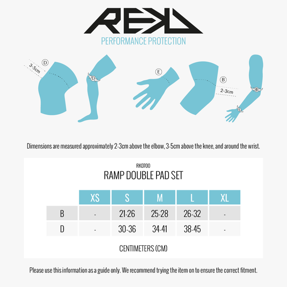 REKD Ramp Set de protecții pentru tampoane duble Negru