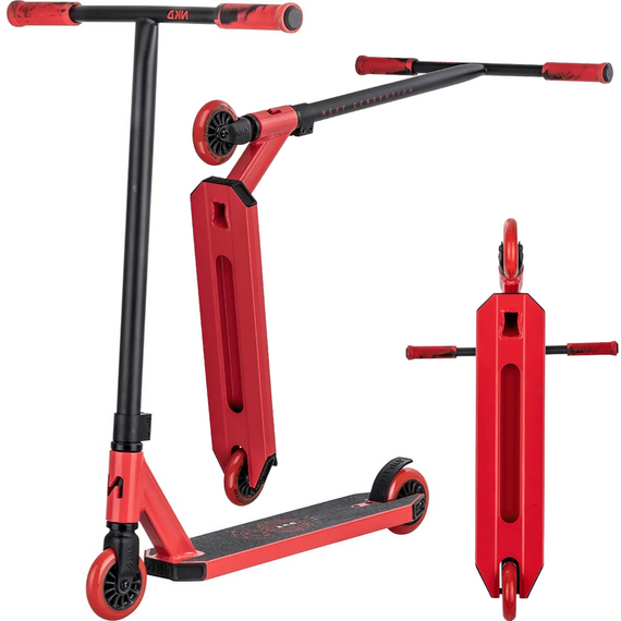 NKD Next Generation Roșu-Negru Aluminiu de înaltă performanță Scuter ușor pentru călăreți tineri. 79,4 cm
