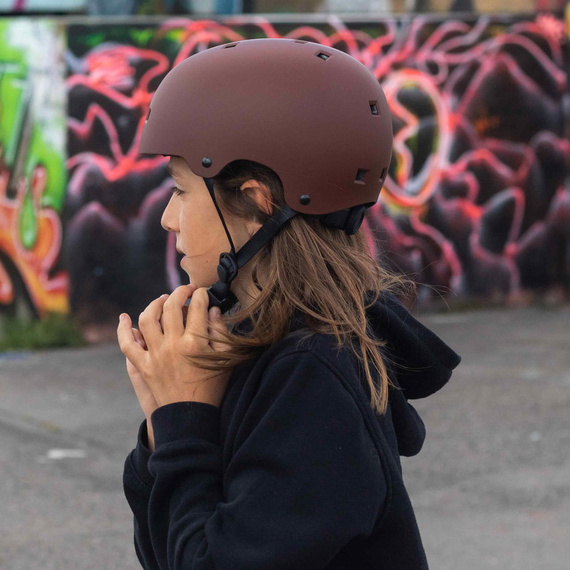 NKX Brain Saver Cască de skateboard Burgundy