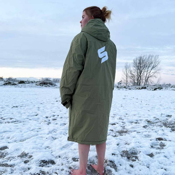 Poncho Poncho Jacket Story Change Robe Army Green Military Green