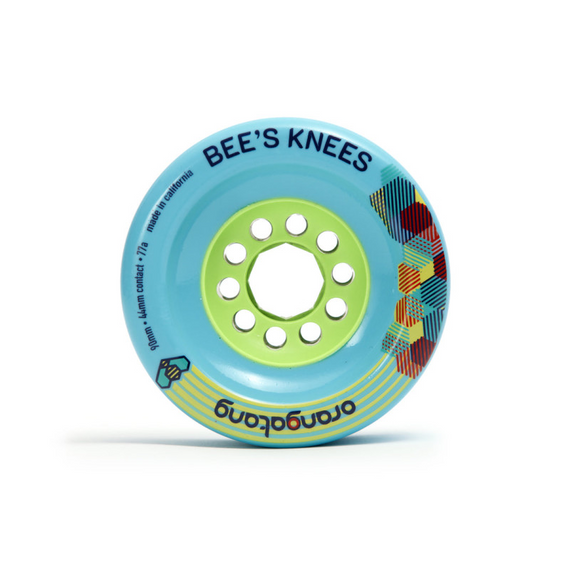 Orangatang Bee's Longboard Knees Roți albastru 90mm 77A