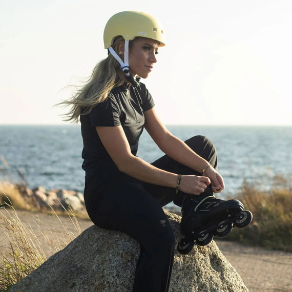 NKX Brain Saver Cască de skateboard Candy Fade albastru și galben