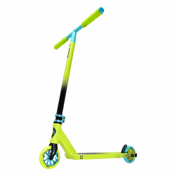 Trotinetă de Freestyle CORE CD1 Complete Stunt Scooter Verde-Lime cu Albastru înălț. 81 cm