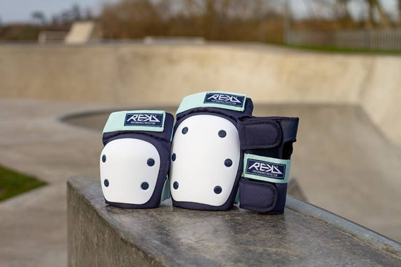 REKD Heavy Duty Triple Pad Protectors Set XS Blue Mint
