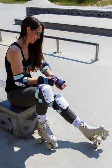 REKD Heavy Duty Triple Pad Protectors Set XS Blue Mint