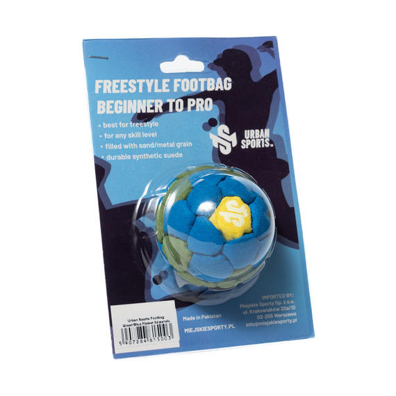 Zośka Footbag Urban Sports 32 Panouri Verde Albastru Floare