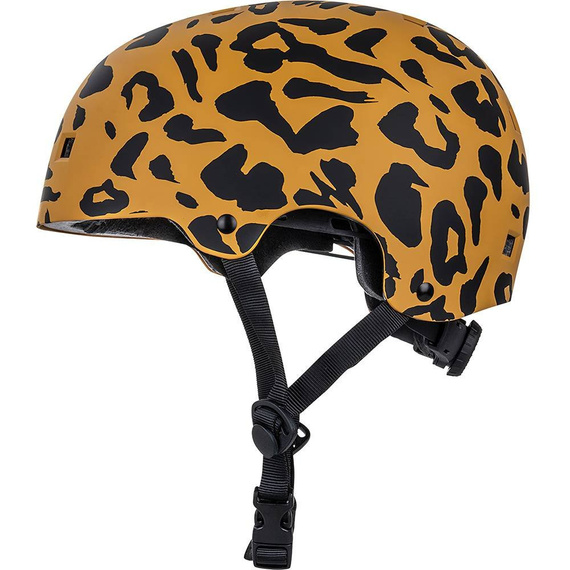 Cască de skateboarding NKX Brain Saver Leopard negru și maro