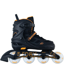 Patine în linie Story Fusion reglabile LED portocaliu