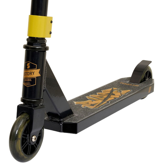 Story Blade Stunt Scooter negru și auriu wys. 75 cm