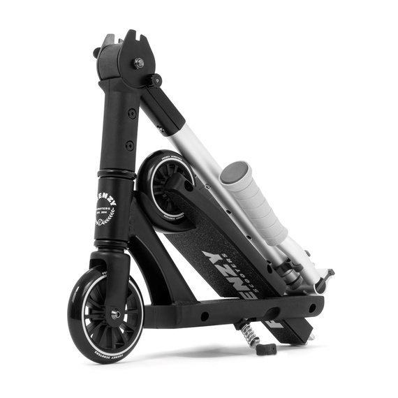 Frenzy Flex Recreational Urban Scooter negru și argintiu 120 mm