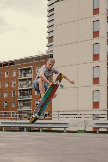 Longboard pentru dans NKX Vegas Green 123.5 cm