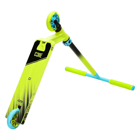 Trotinetă de Freestyle CORE CD1 Complete Stunt Scooter Verde-Lime cu Albastru înălț. 81 cm