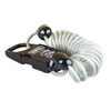 Cipher Lock lacăt de securitate pentru scuter skateboard longboard NKD XtremeSecure Cable Lock negru și argintiu 70 cm
