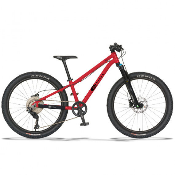 Bicicletă ușoară pentru copii KUbikes 24S DISC Red