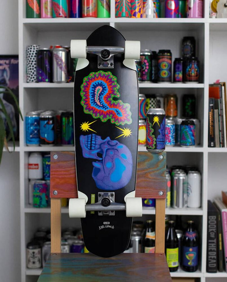 Cruiser GLOBE Big Blazer Hypnagog skateboard 81.2 cm