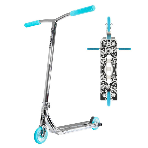Trotinetă Freestyle CORE CL1 Complete Stunt Scooter Chrome Teal înălțime 85 cm