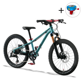 Superlekki rower dla dzieci KUbikes 20S DISC Turkusowo-Czerwony