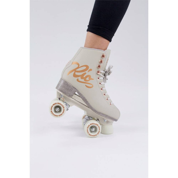 RIO ROLLER ROSE QUAD SKATES Cream patine cu rotile