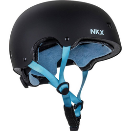 NKX Brain Saver Cască de skateboard negru și albastru 