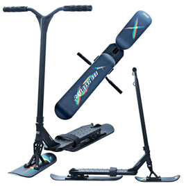 Hulajnoga Wyczynowa na śnieg NKD Pro Snow Stunt Scooter Czarno-Złoty wys. 93 cm