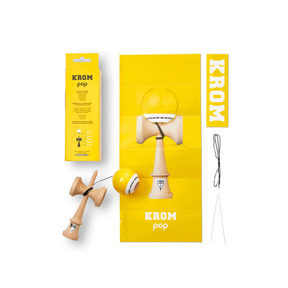 Kendama Krom POP LOL Galben