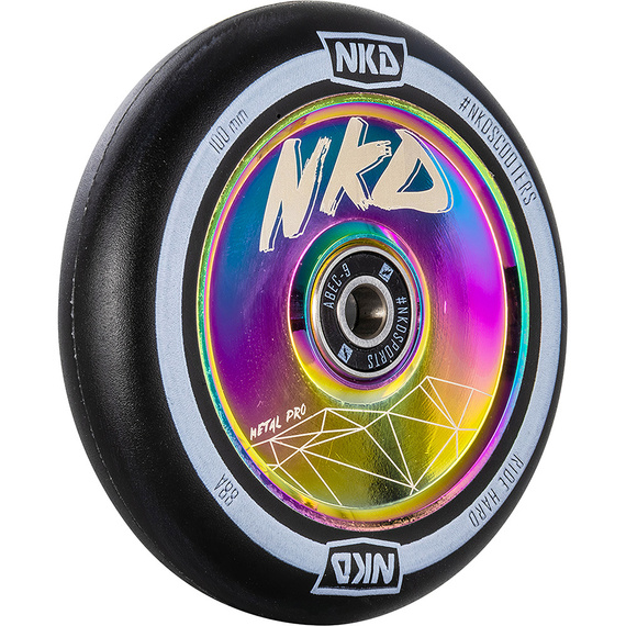 Roată pentru scuter NKD Metal Pro Rainbow 100 mm
