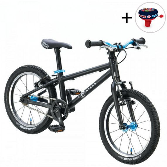 Superlekki rower dla dzieci KUbikes 16L Czarno-Niebieski