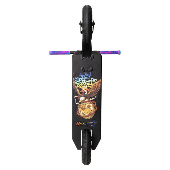 NKD Bullit Off-road Dirt Scooter negru și curcubeu 92 cm