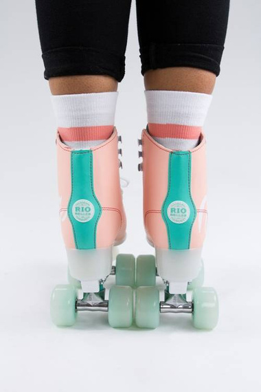 RIO ROLLER Script Patine Quad Peach