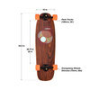Skateboard Cruiser încărcat Omakase All-Round Longboard complet Roe 33.5"