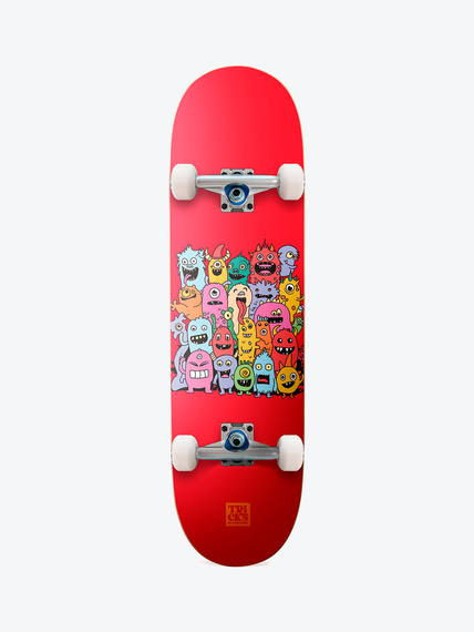 Skateboard pentru copii Trucuri MIDI Monștri 7.75"
