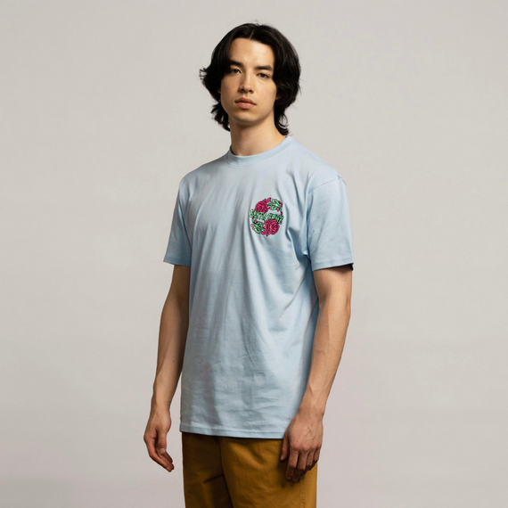 SANTA CRUZ Dressen Rose Crew Two T-Shirt Albastru