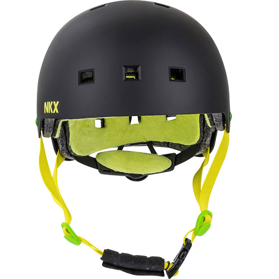 NKX Brain Saver Cască de skateboard Rasta Yellow
