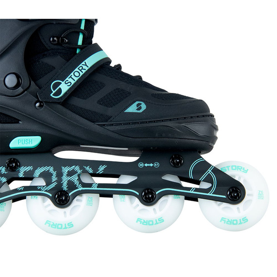 Patine în linie Story Fusion ajustabile Mint LED