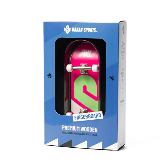 Fingerboard Complet Set-Up Urban Sports Logo Roz 32 mm