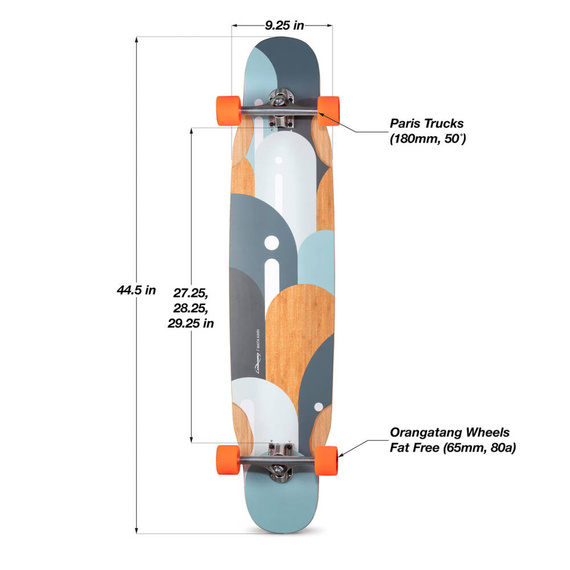 Longboard încărcat Mata Hari 44.5"