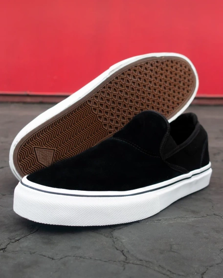 Pantofi EMERICA Wine G6 Slip-On negru/alb/dorat