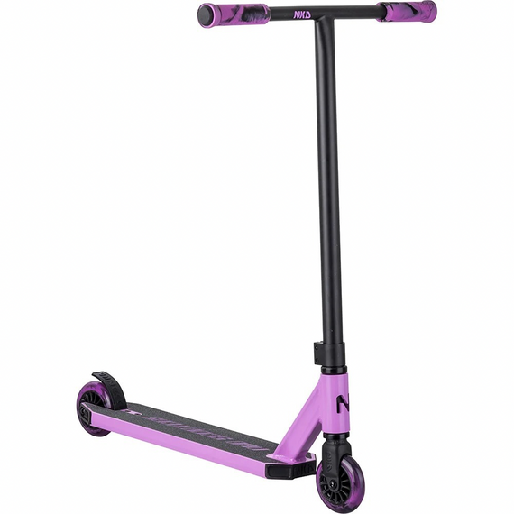 NKD Următoarea generație de trotinete de performanță din aluminiu ușor și violet pentru călăreți tineri. 79,4 cm
