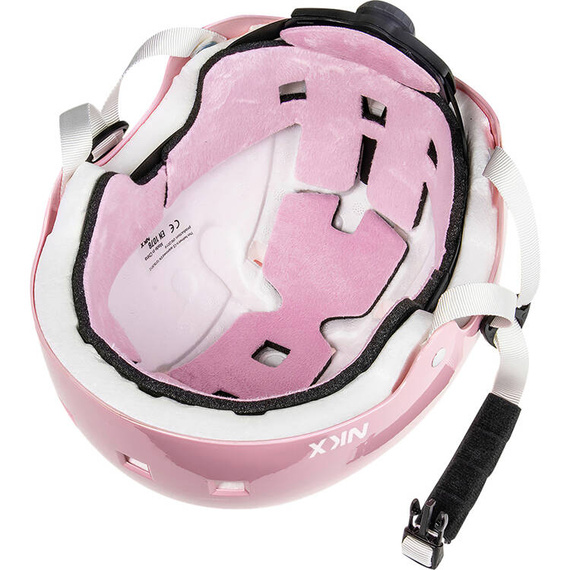 NKX Brain Saver Cască de skateboard Roz Glitter