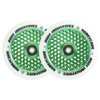 Root Industries Honeycore White Pro Scooter Wheels 2-Pack Green 110 mm (2 buc).)