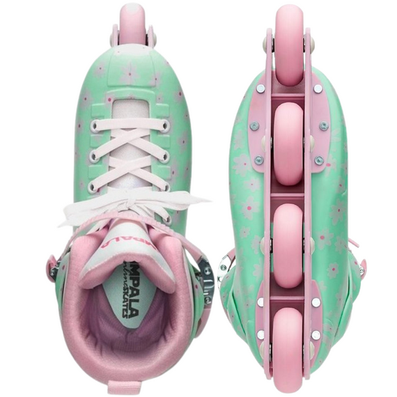 Impala Lightspeed Inline Skate Rollers recreaționale Mint Flower Power