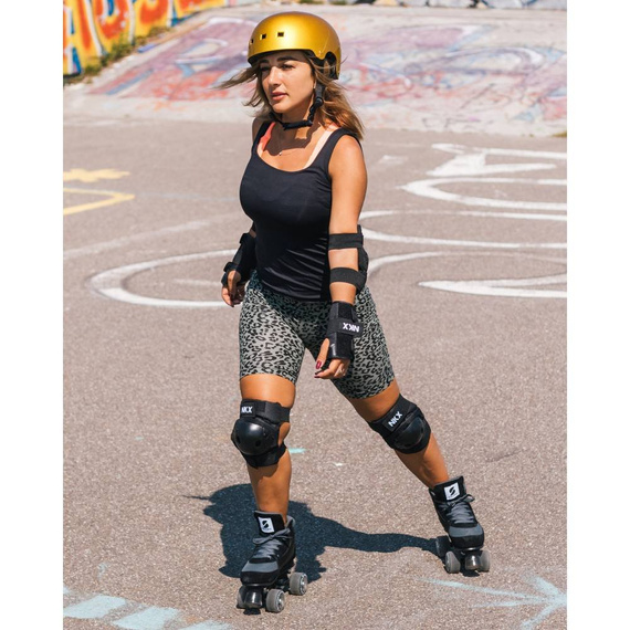 NKX Brain Saver Cască de skateboard Aur strălucitor