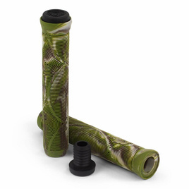 Mânere de performanță pentru scutere Slamm Team Swirl Bar Grips Jungle Green 165 mm