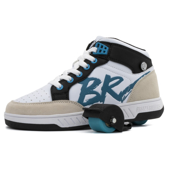 Pantofi Breezy Rollers Skater Alb și albastru deschis