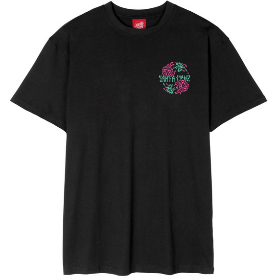 SANTA CRUZ Dressen Rose Crew Two T-Shirt Negru