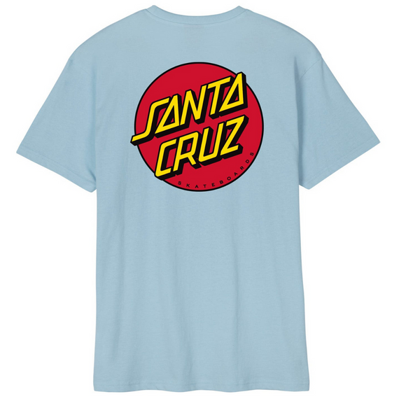 SANTA CRUZ Tricou clasic cu puncte pe piept Albastru